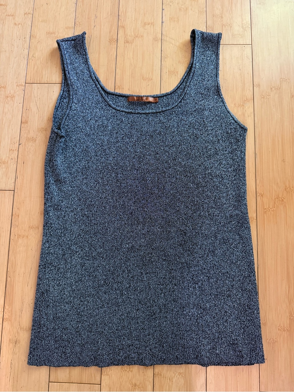 Belladini Women’s Sleeveless Knit Tank Top - Heather Gray